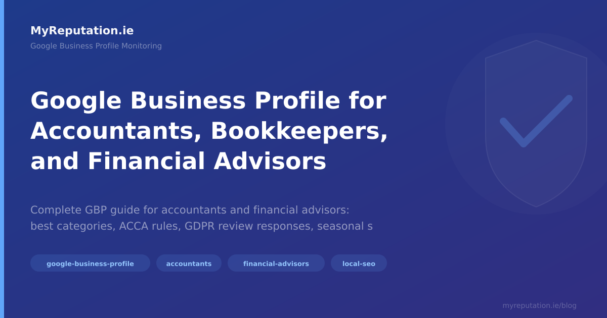 Google Business Profile for Accountants, Bookkeepers, and Financial Advisors