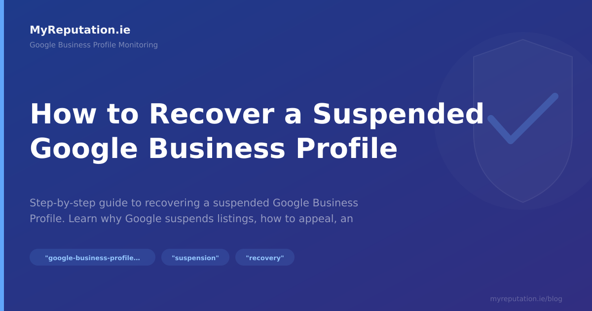 How to Recover a Suspended Google Business Profile